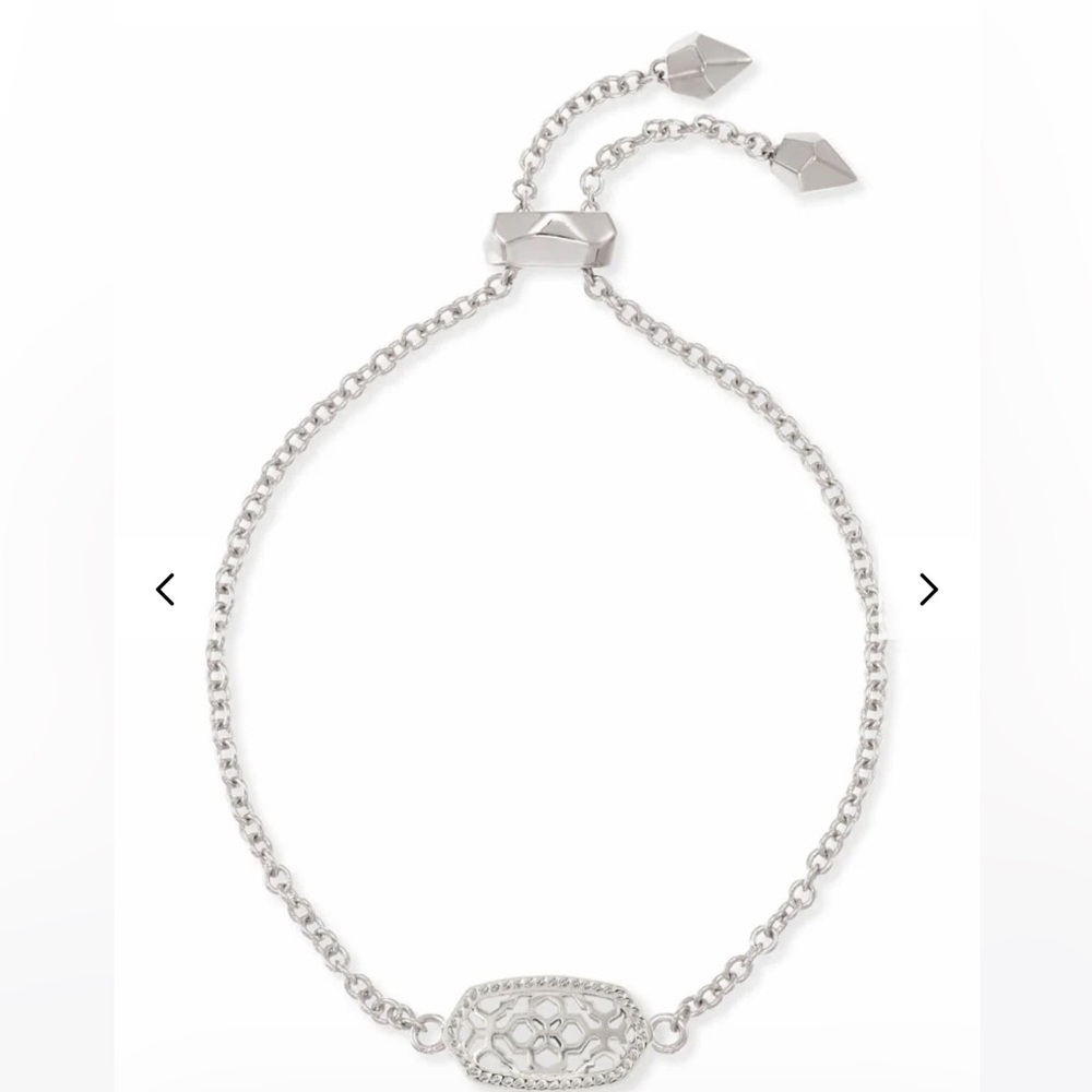 Kendra Scott silver Elaina filigree bracelet NWT